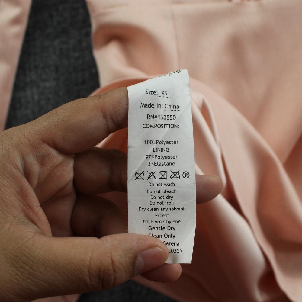 House of CB Blush Pink Long-Sleeve Mini Dress - Picture 11 of 14